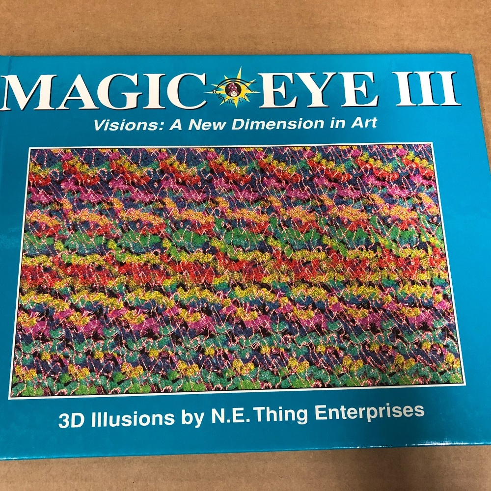 Magic Eye III Visions: A New Dimension in Art Book - 1994 - very good condition